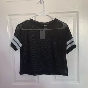 mesh crop top